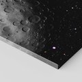 Obraz na płótnie - kosmos, księżyc, kratery