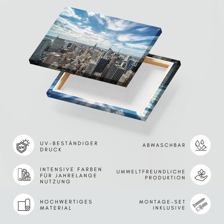 Obraz na płótnie - miasto, budynki, niebo