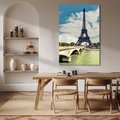 Obraz na płótnie - Wieża Eiffla, Paryż, most