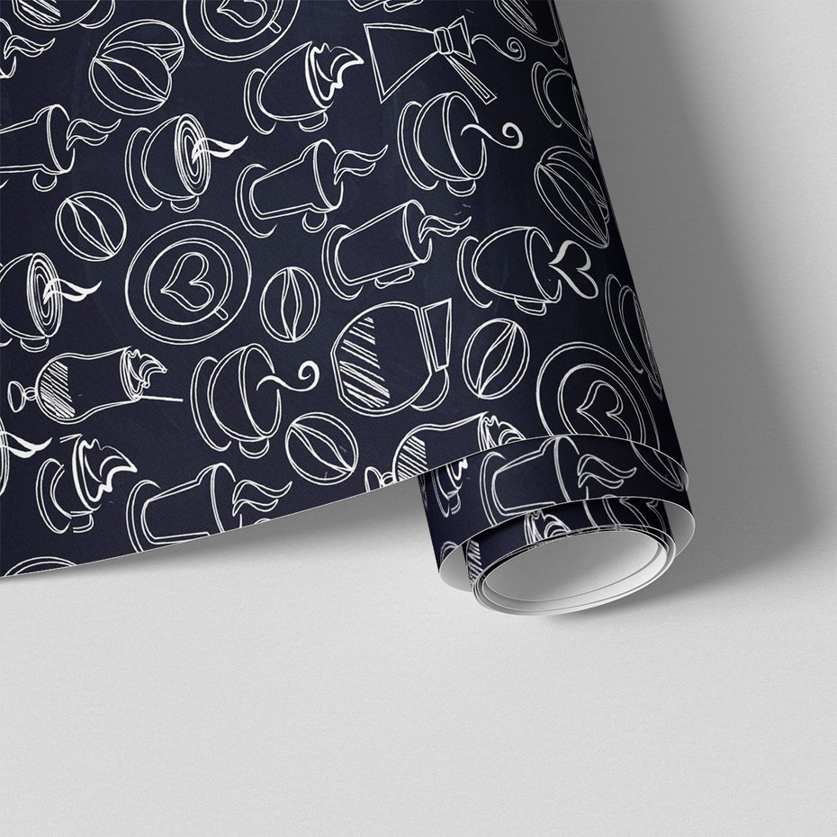 Tapeta - kawa, filiżanka, ziarno