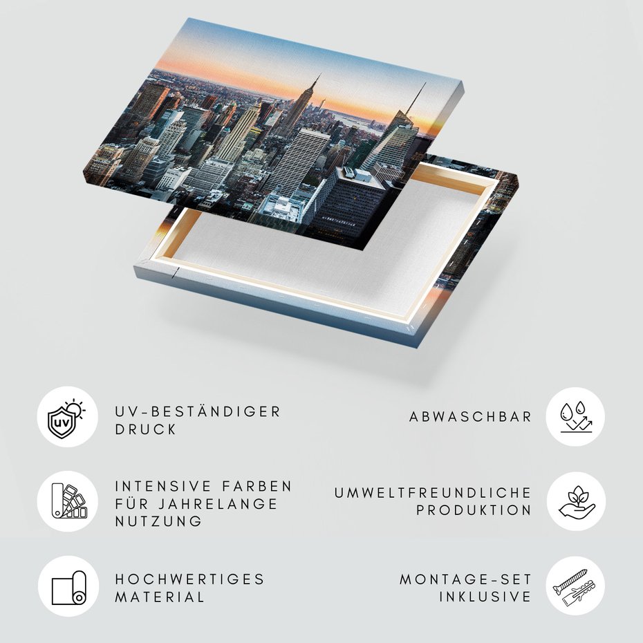 Obraz na płótnie - miasto, drapacze chmur, panorama