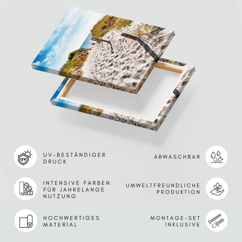 Obraz na płótnie - plaża, morze, piasek