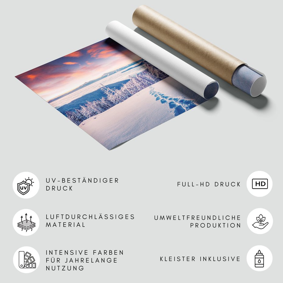 Fototapeta - zima, śnieg, las