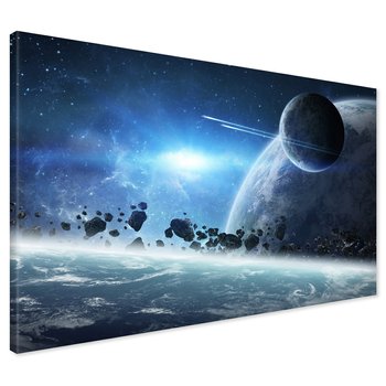 Obraz na płótnie - kosmos, przestrzeń, planety