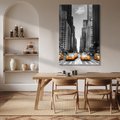 Obraz na płótnie - miasto, taksówki, ulica