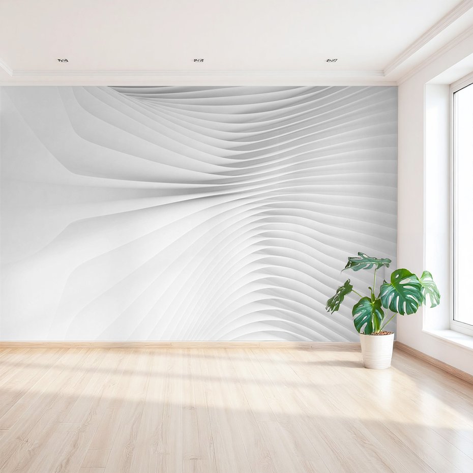 Fototapeta - abstrakcja, wzory, biały