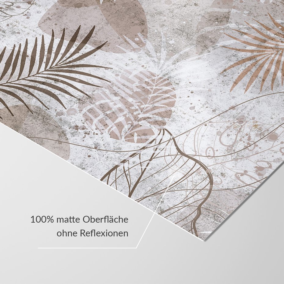 Fototapeta - loft, abstrakcja, liście