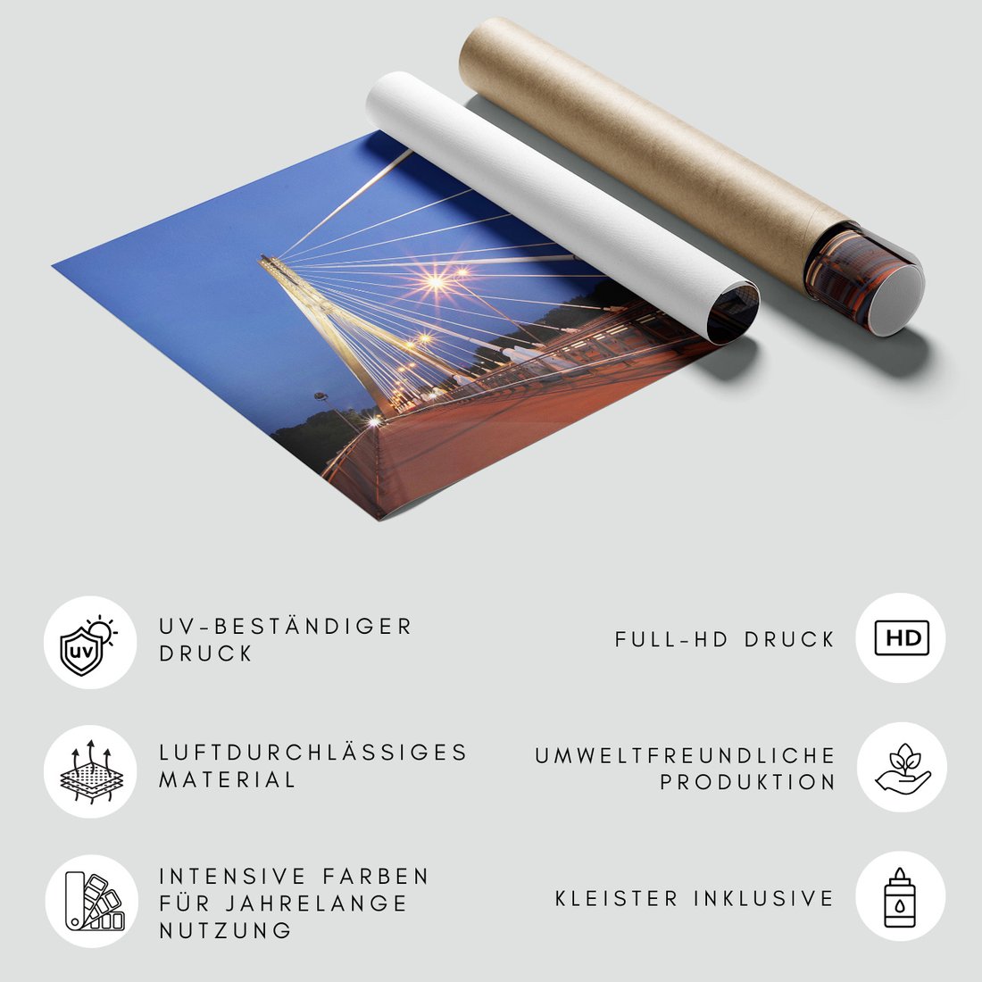 Fototapeta - most, noc, miasto