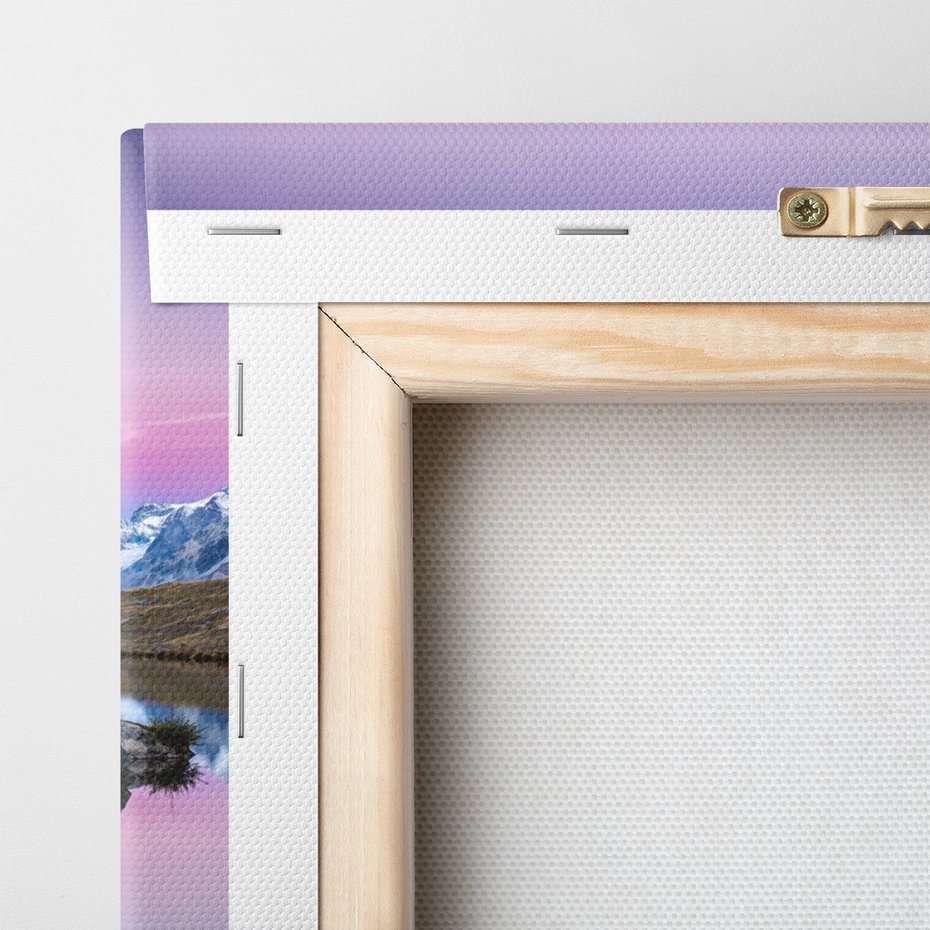 Obraz na płótnie - góry, jezioro, odbicie