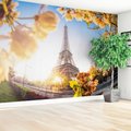 Fototapeta - Paryż, Wieża Eiffla, kwiaty