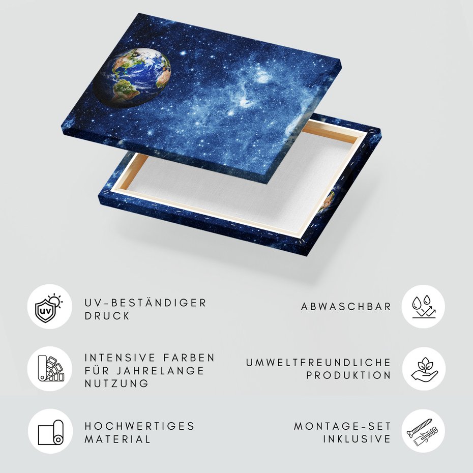 Obraz na płótnie - ziemia, kosmos, planeta