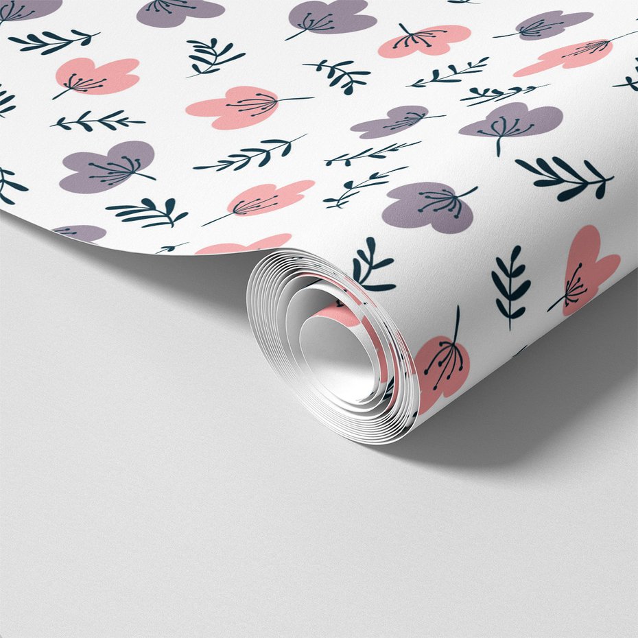 Tapeta - kwiaty, liście, tło