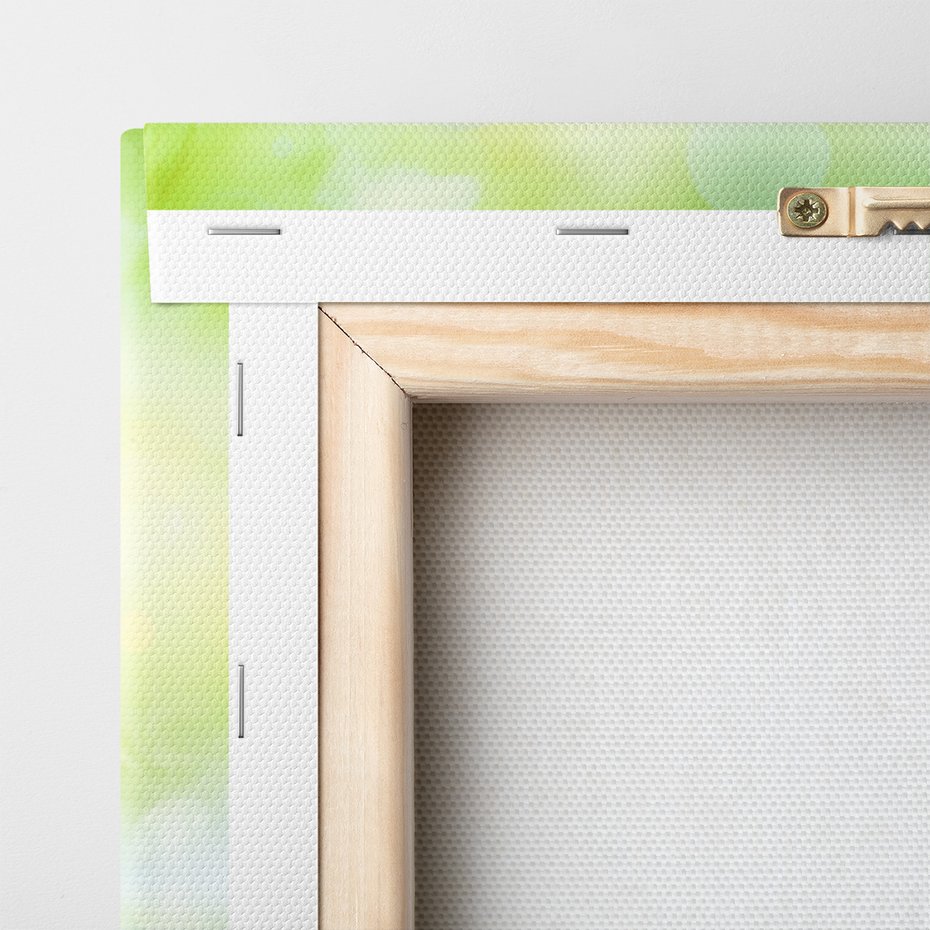 Obraz na płótnie - bambus, woda, liście