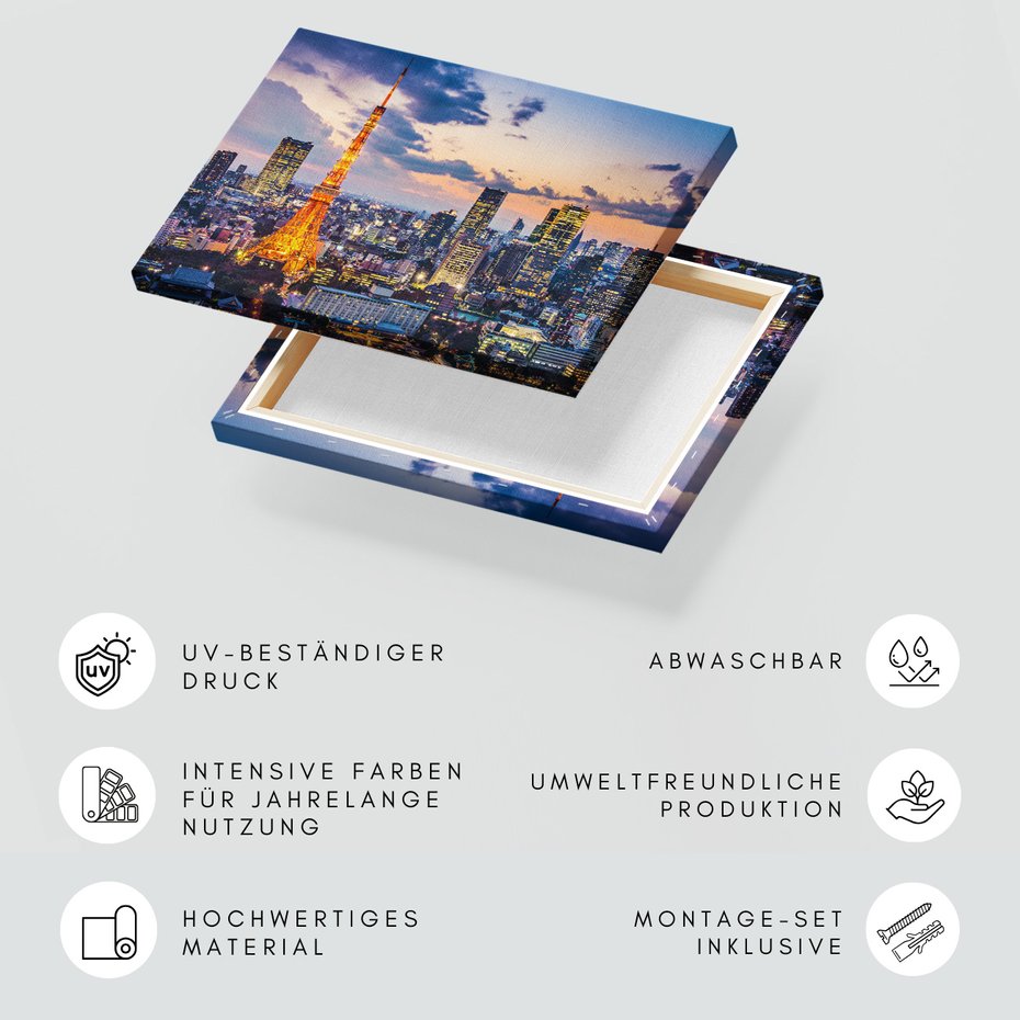 Obraz na płótnie - miasto, wieża, budynki