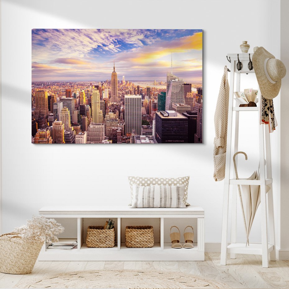 Obraz na płótnie - miasto, drapacze chmur, panorama