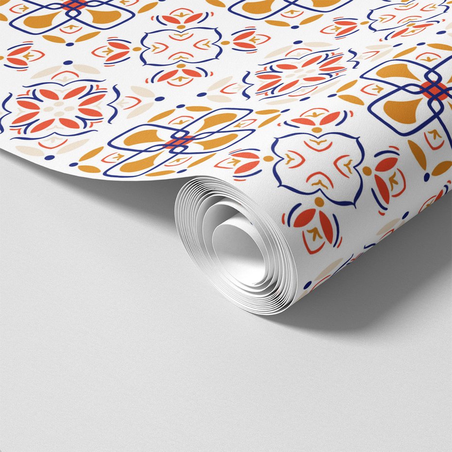 Tapeta - ornament, kształt, dekoracja