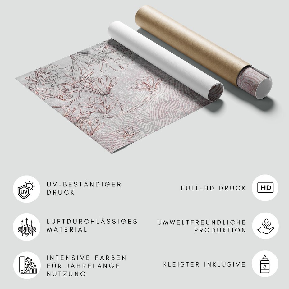 Fototapeta - loft, kwiaty, nowoczesny