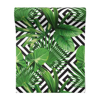 Tapeta - liście, geometria, tło